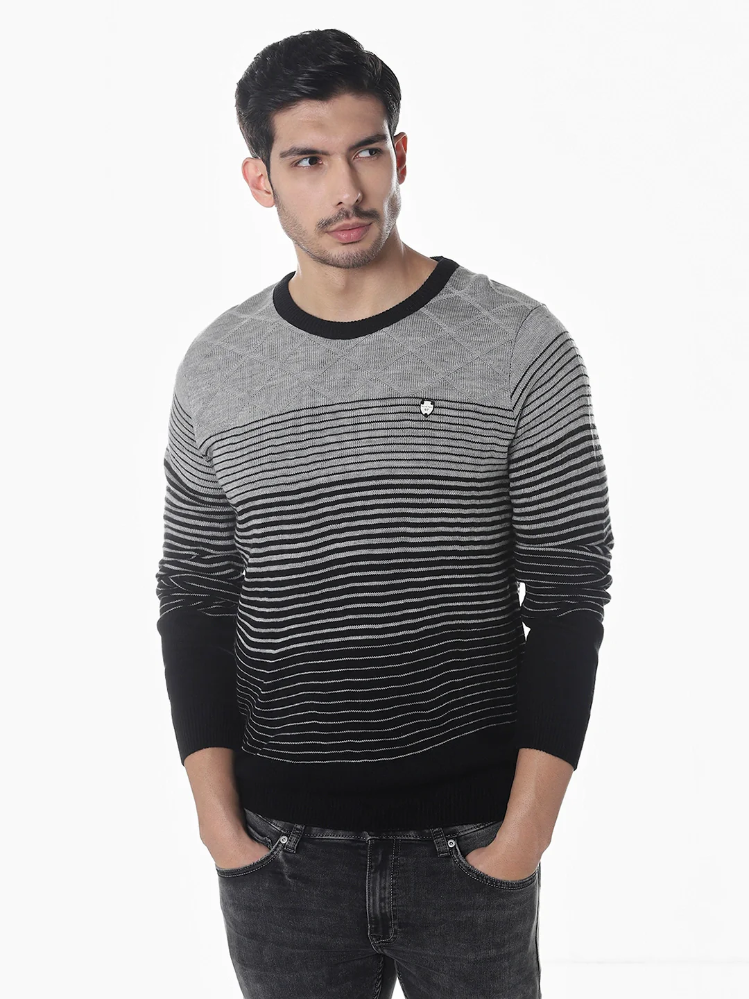 Black Striped Sweater
