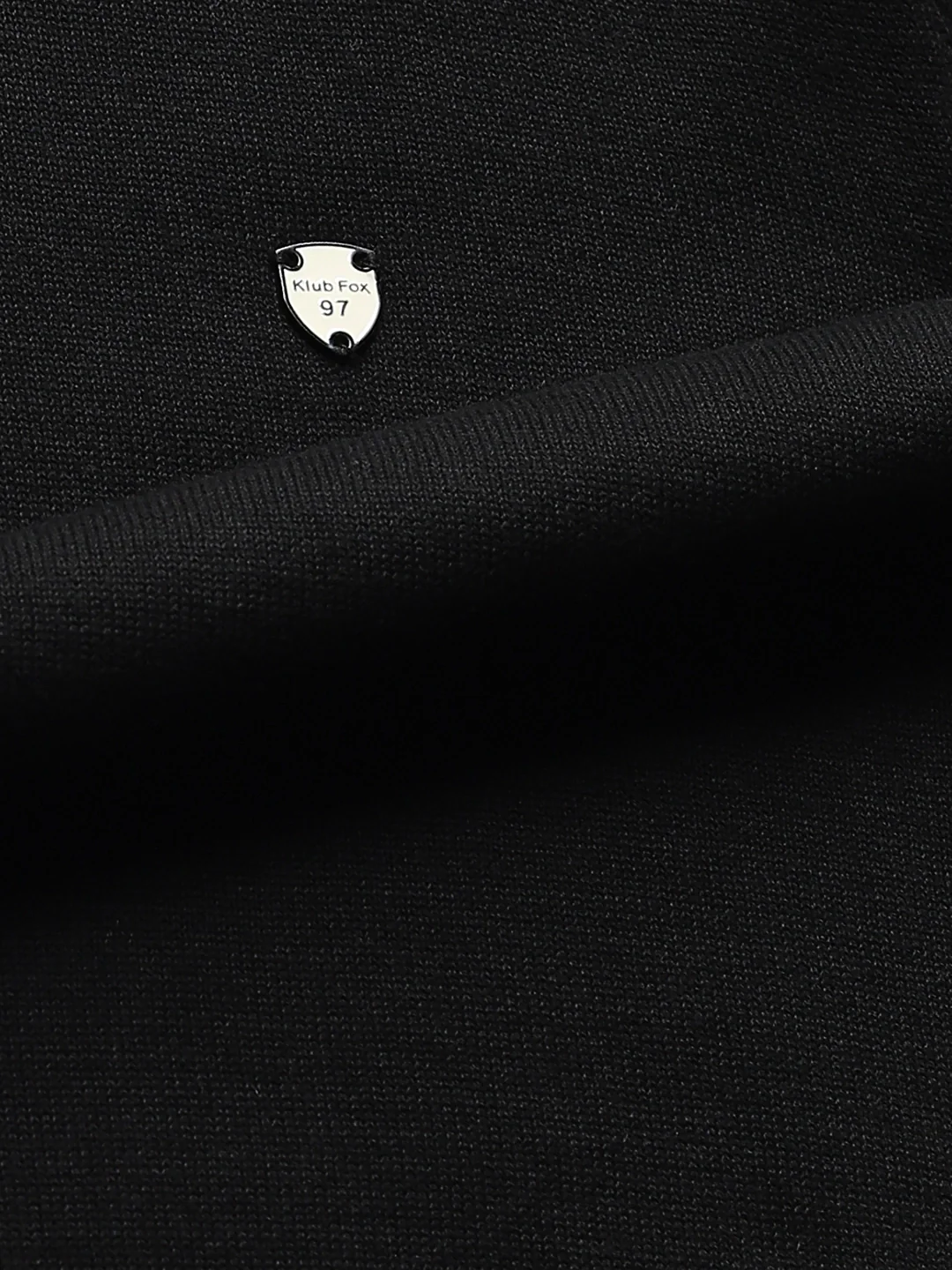 Black Solid Sweater - Image 3