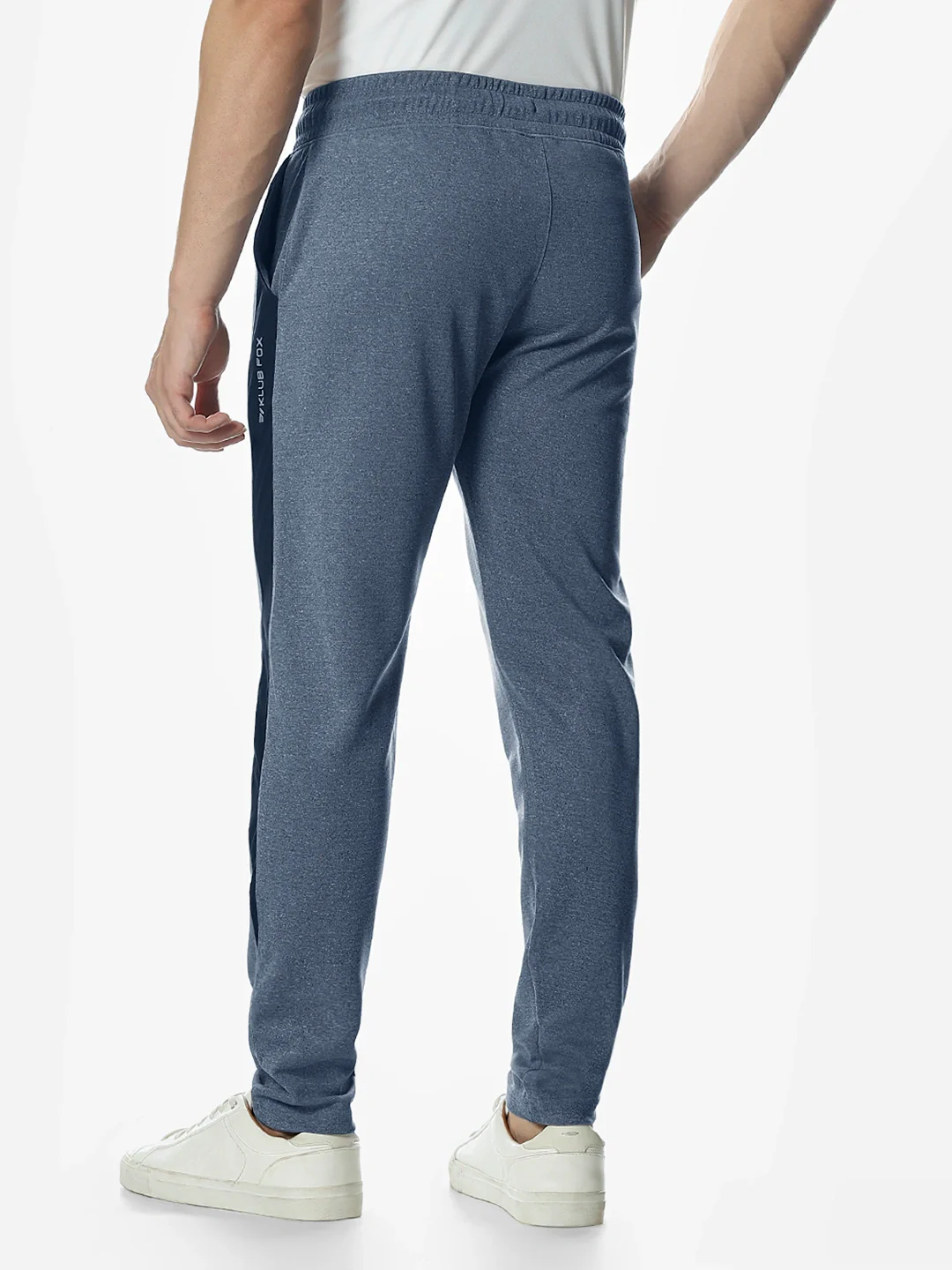 Blue Solid Premium Joggers - Image 6