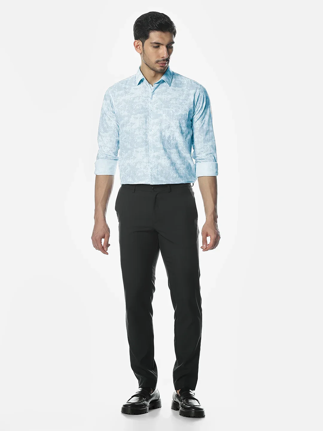 Blue Printed Shirt - Image 6