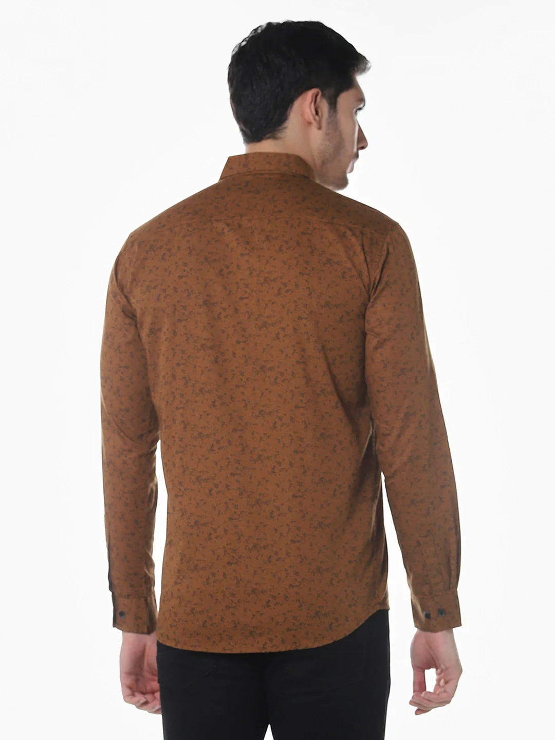 Brown Printed Shirt - Image 6