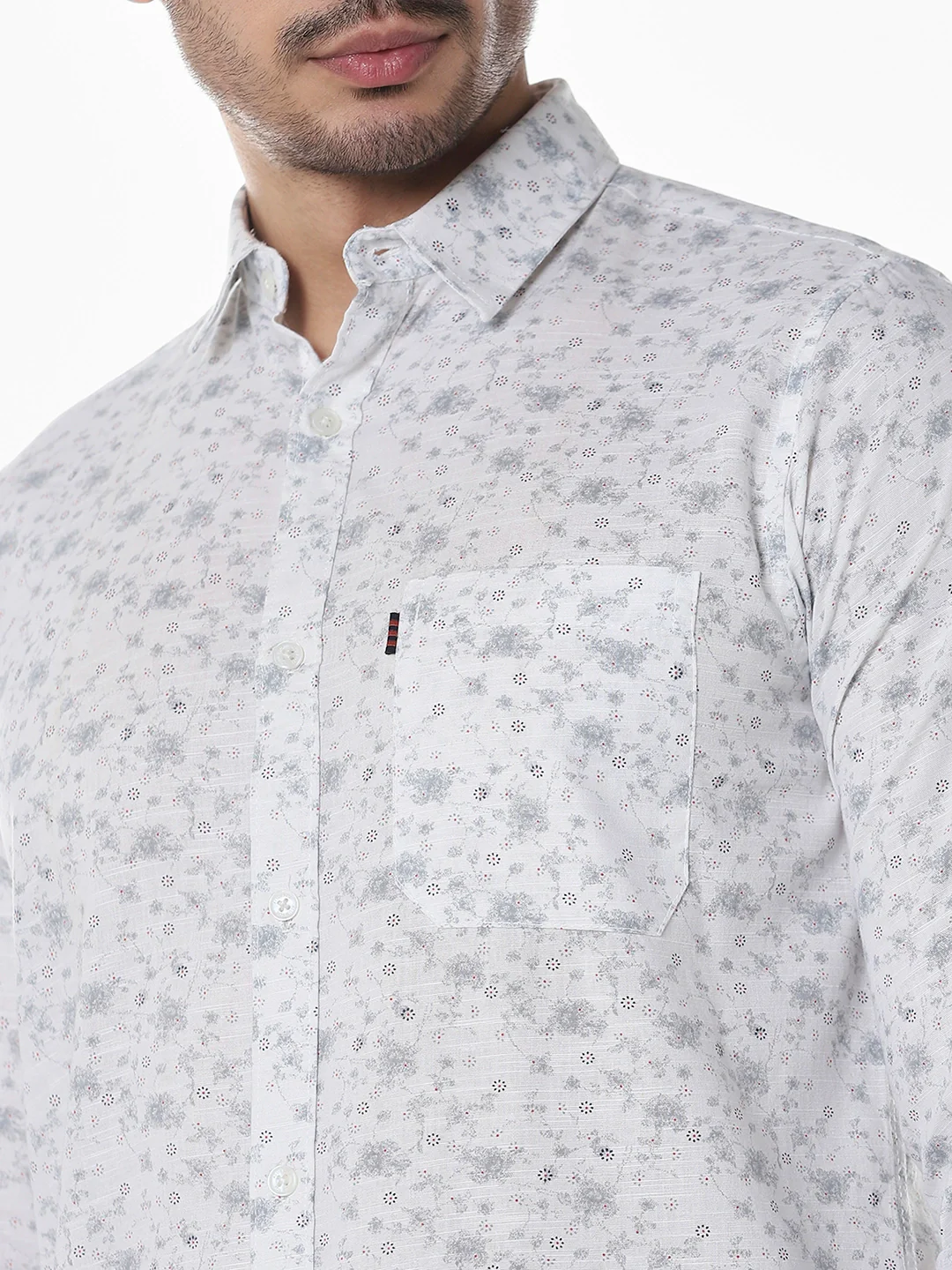 Grey Printed Shirt - Image 6