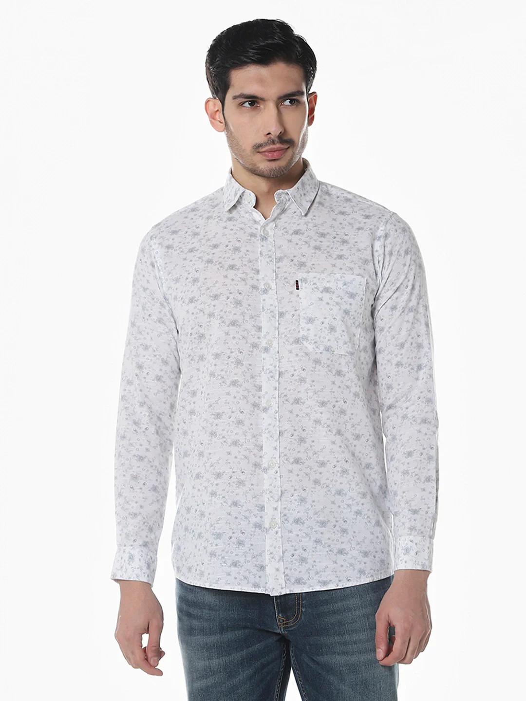Grey Printed Shirt - Image 8