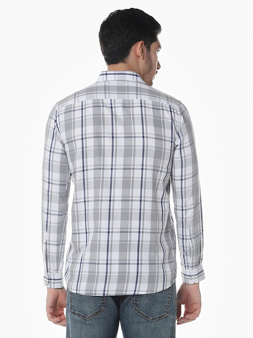 Grey Checkered Shirt - Image 5
