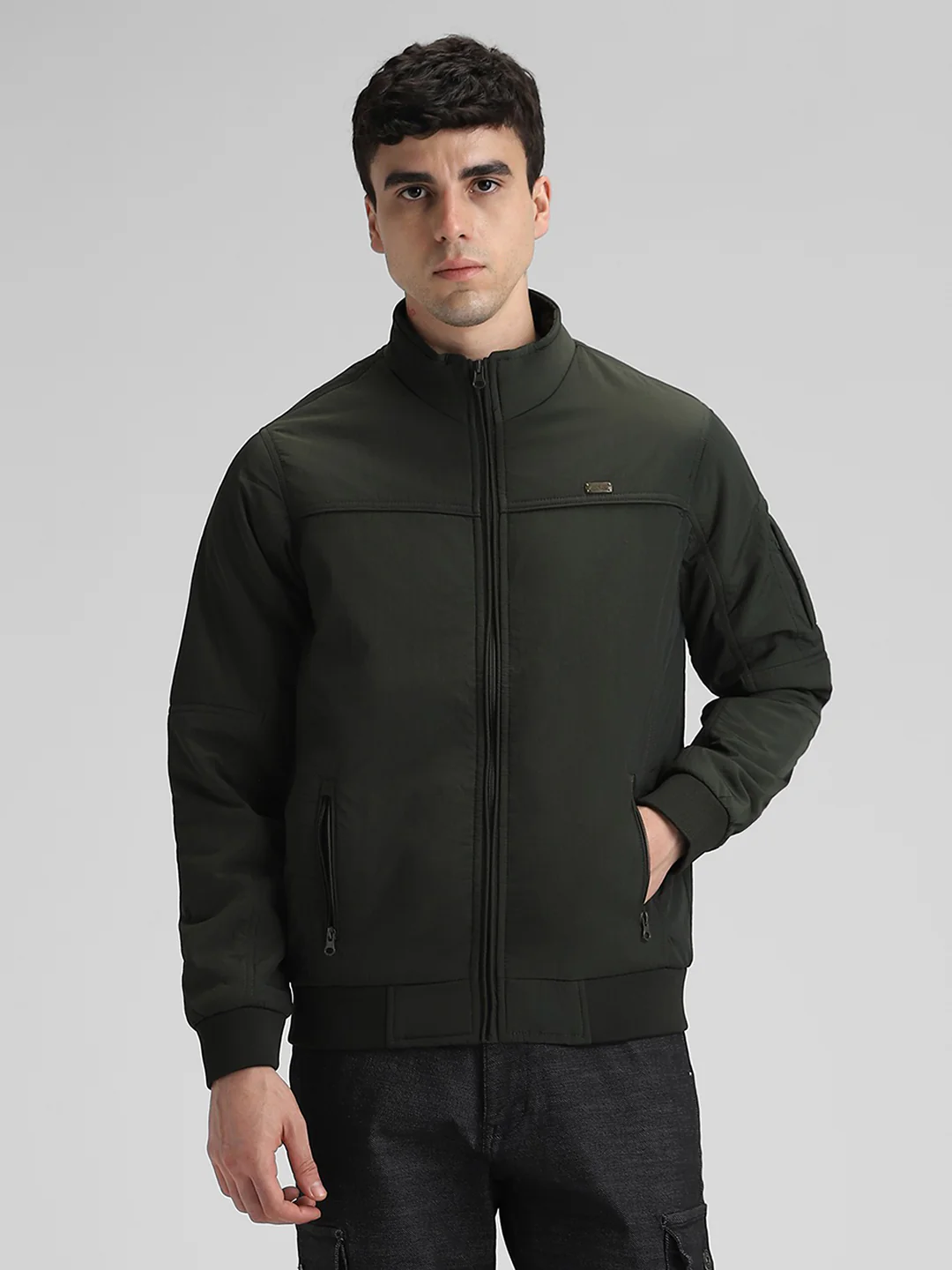 Olive Solid Jacket