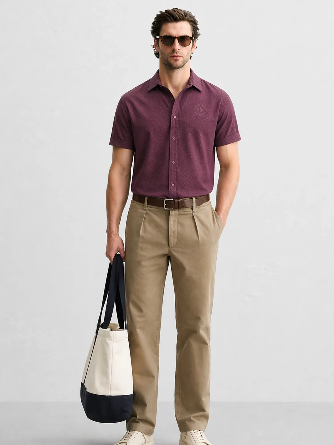 Dark Purple Printed Shirt - Image 5