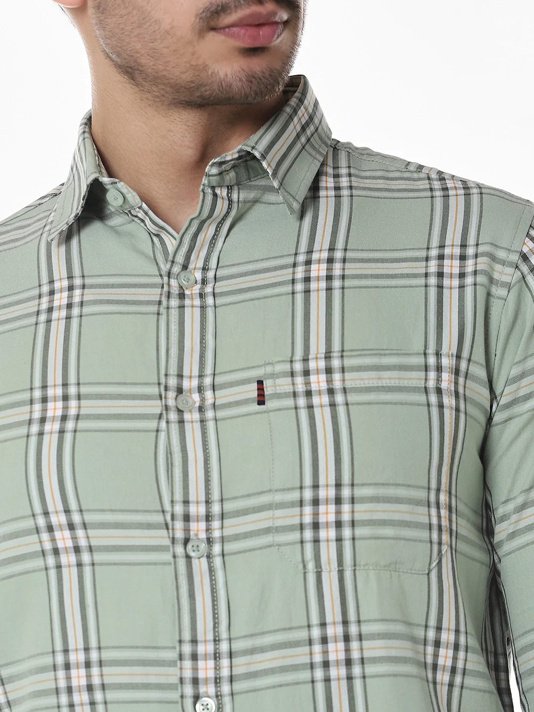 Pista Green Checkered Shirt - Image 7