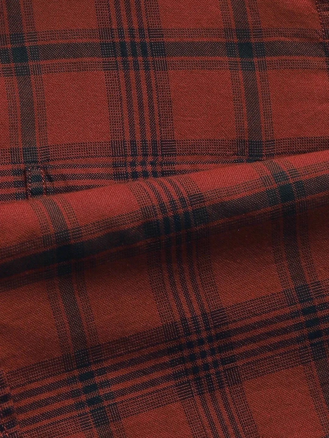 Rust Checkered Shirt - Image 5