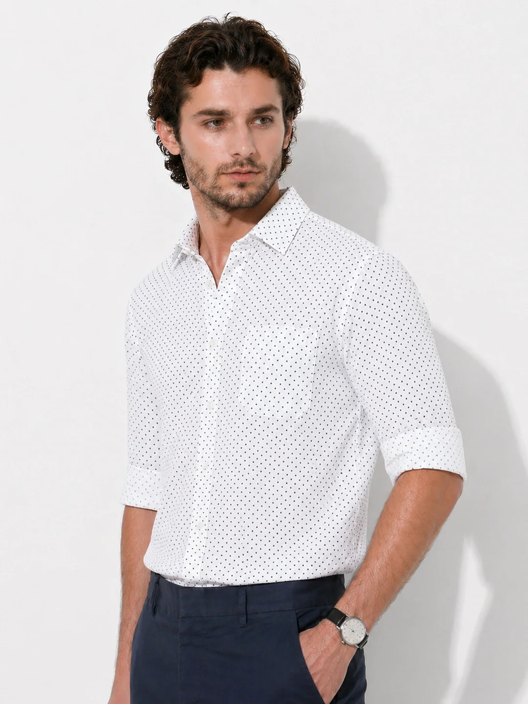 White Printed Shirt - Image 2