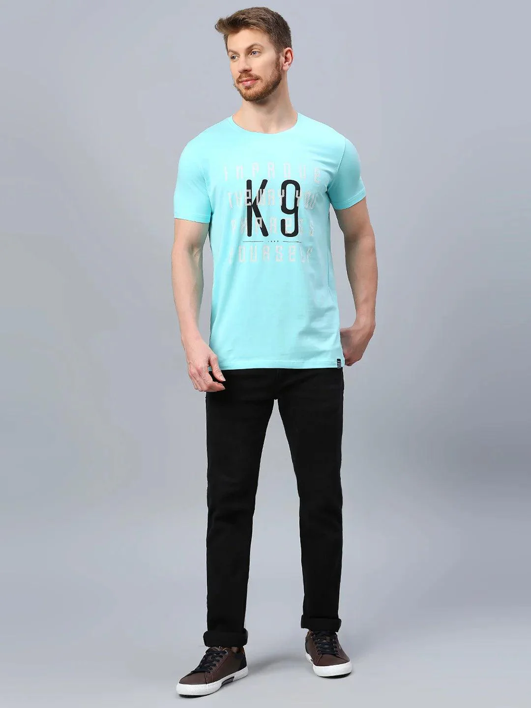 Sky Blue Crew T-Shirt - Image 7