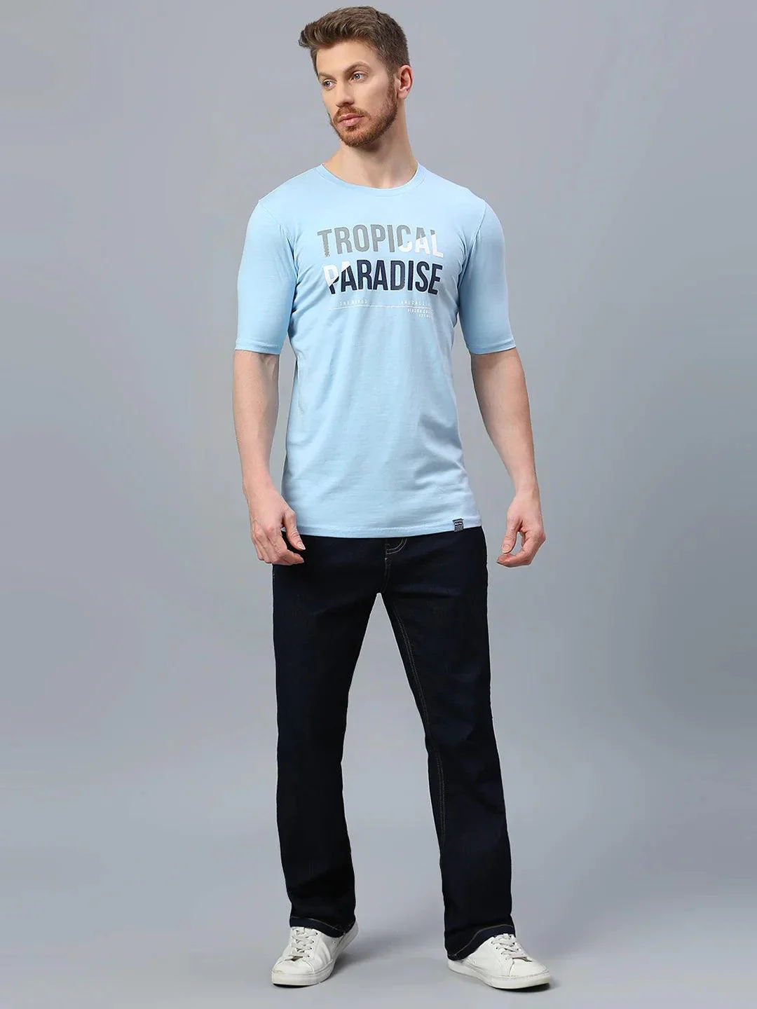 Sky Blue Crew T-Shirt - Image 6