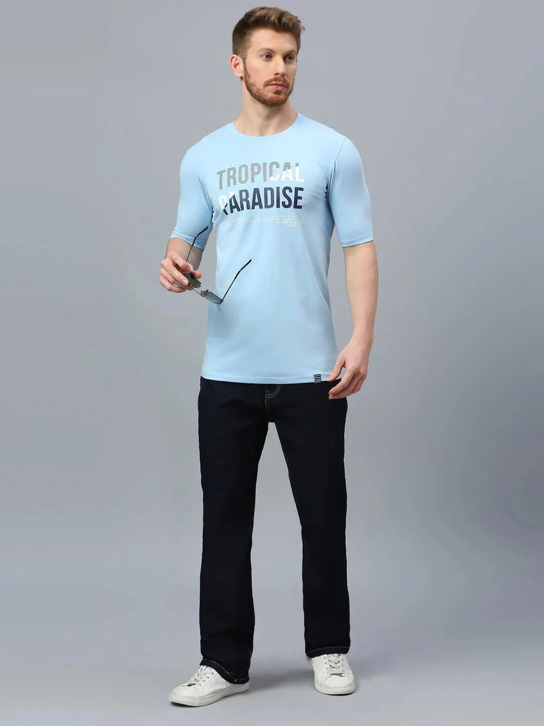 Sky Blue Crew T-Shirt - Image 7