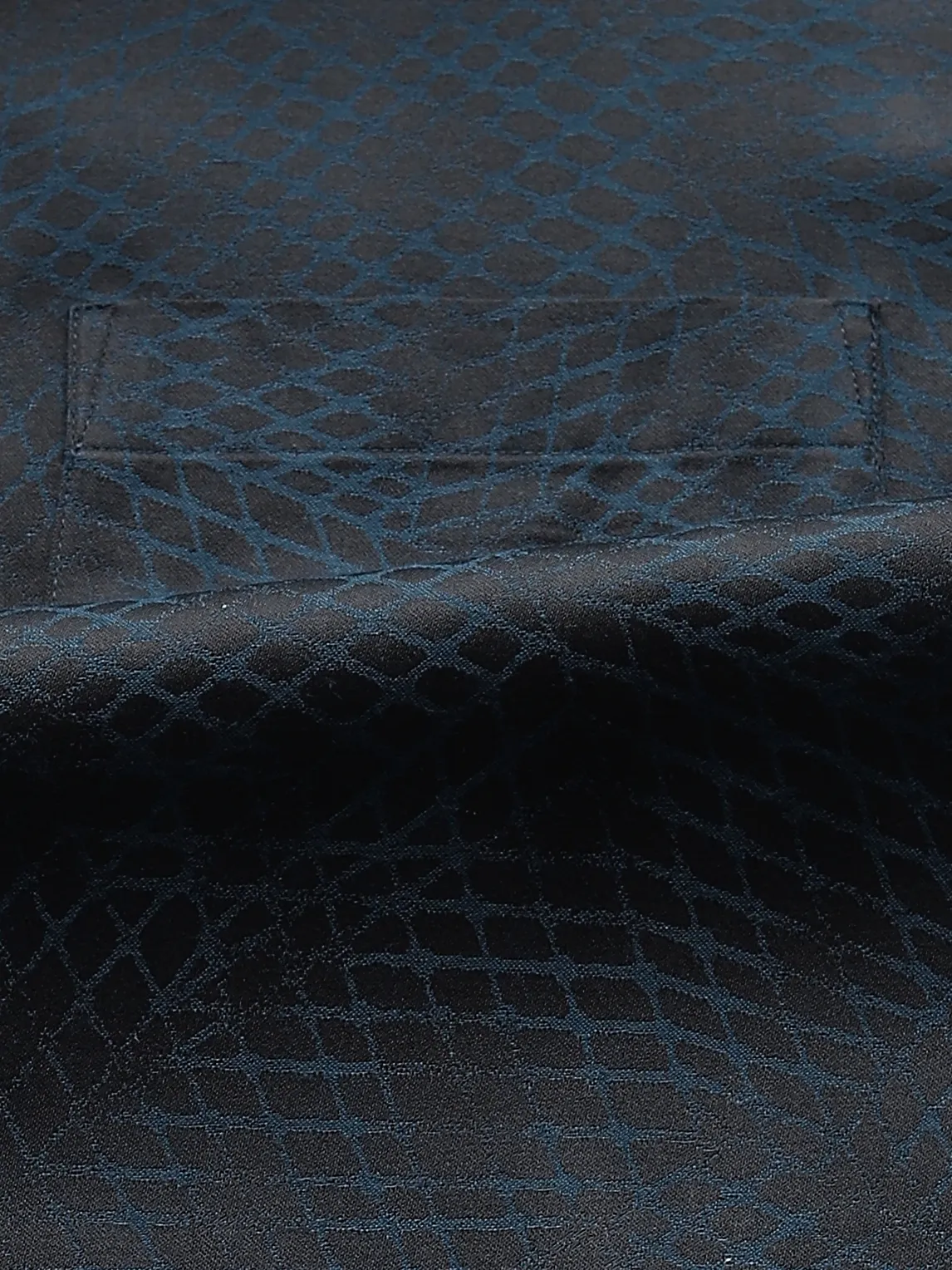 Navy Jaquard Shirt - Image 2