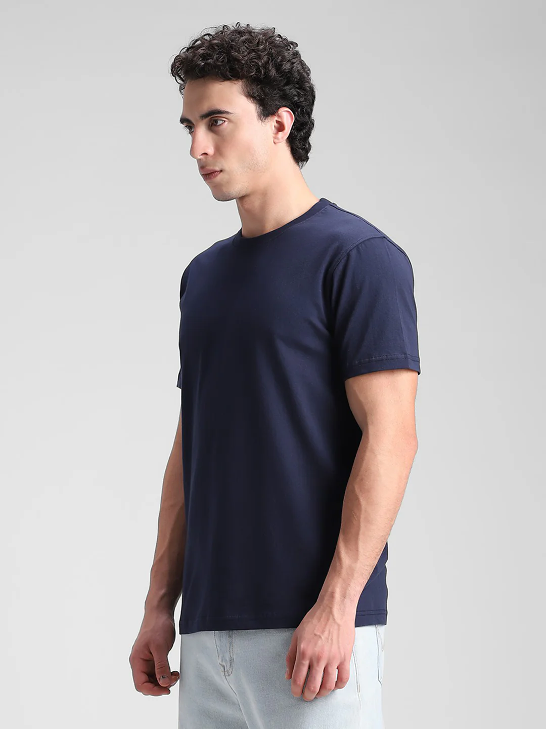 Navy Solid Crux T-Shirt - Image 3
