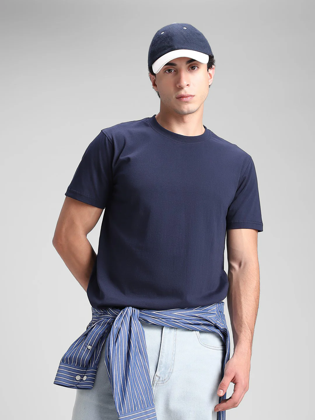 Navy Solid Crux T-Shirt - Image 7
