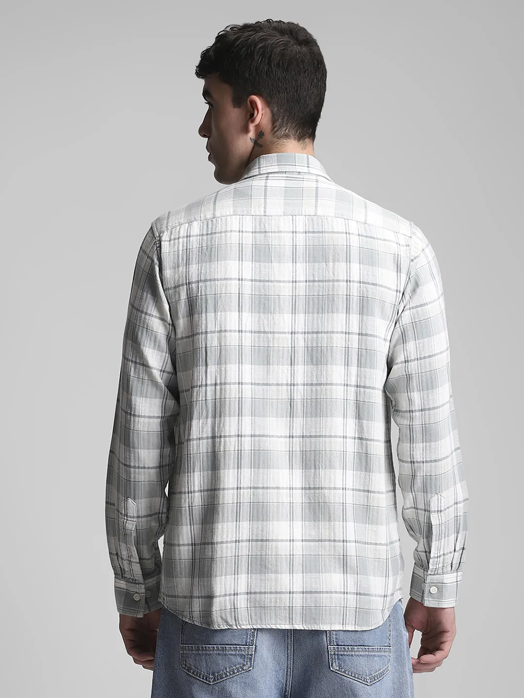 Olive Checkered Shirt - Image 4