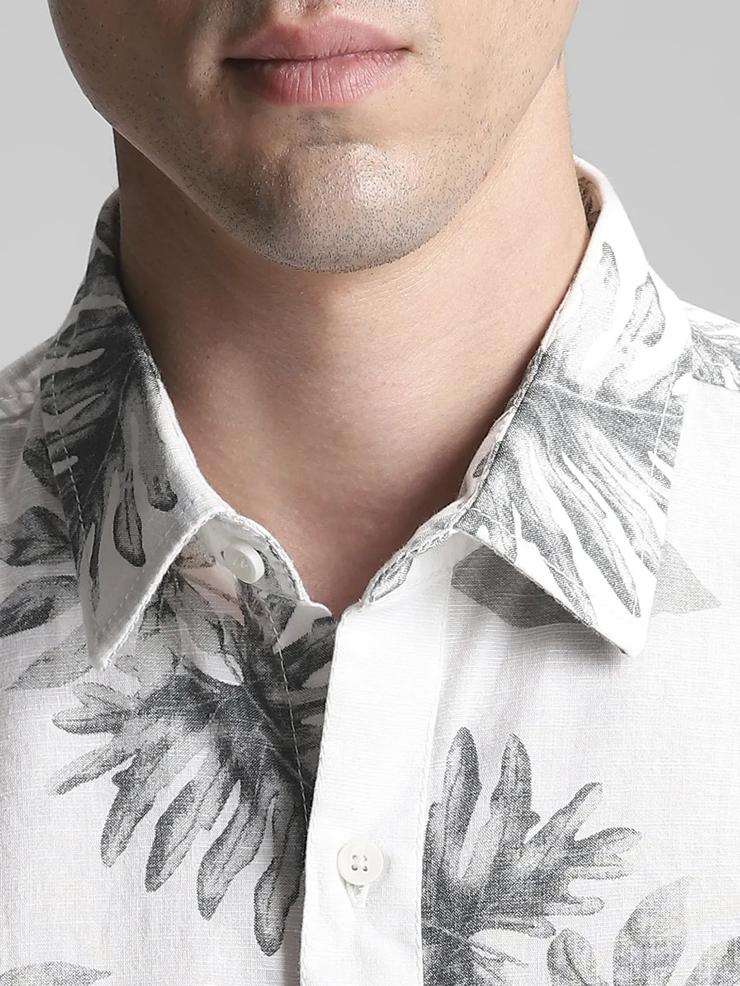 Olive Printed Shirt - Image 3