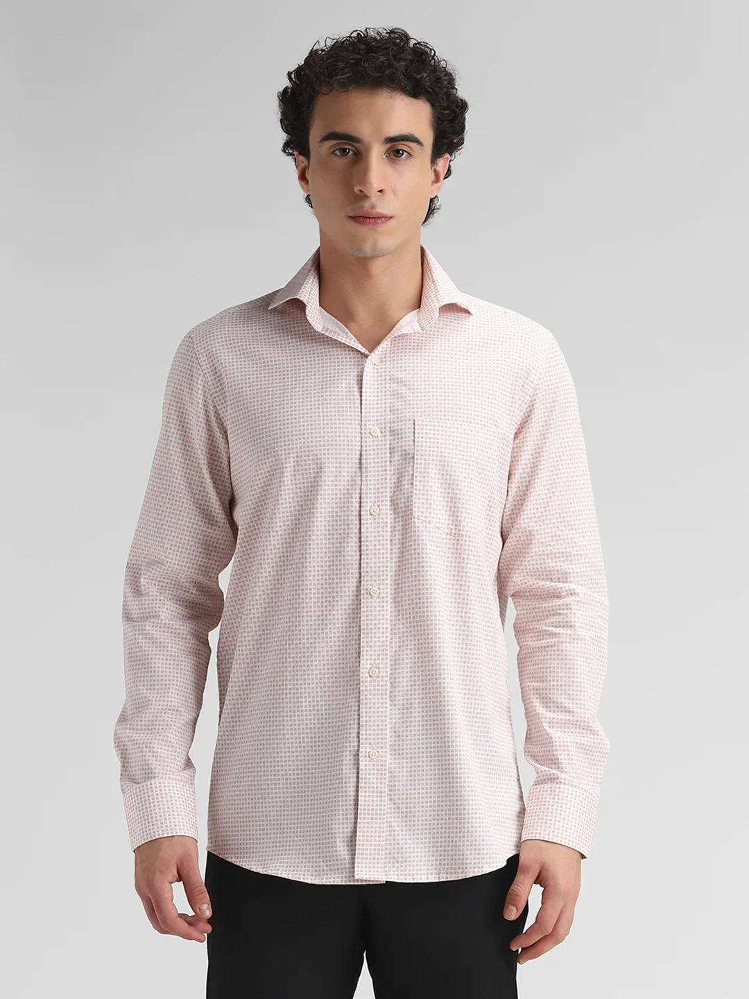 Orange Printed Shirt - Image 4