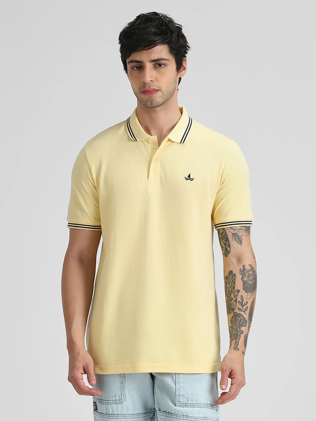 Pale Yellow Selfmade Polo T-Shirt - Image 8