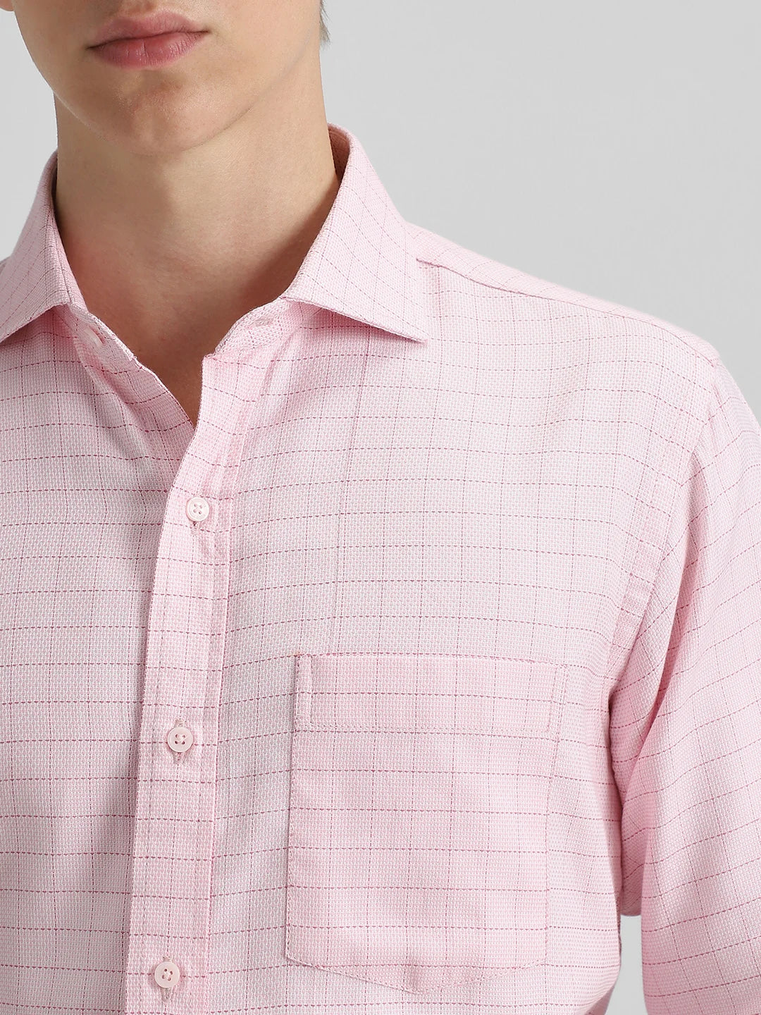Pink Checks Shirt - Image 3