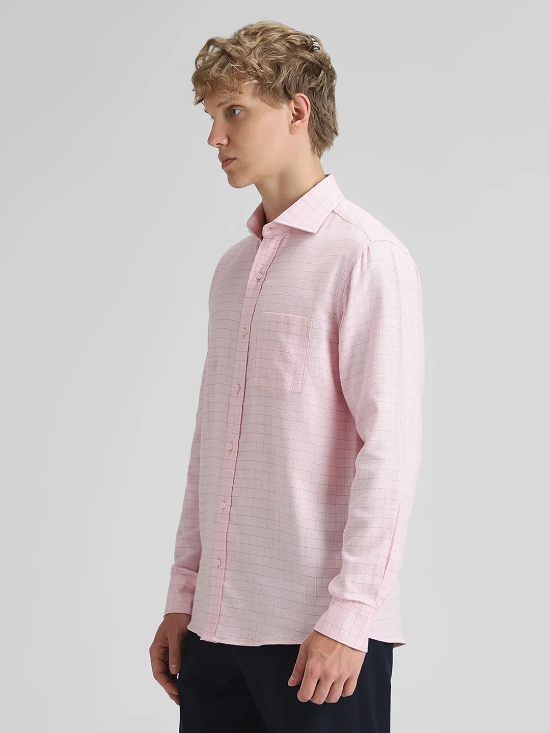 Pink Checks Shirt - Image 4