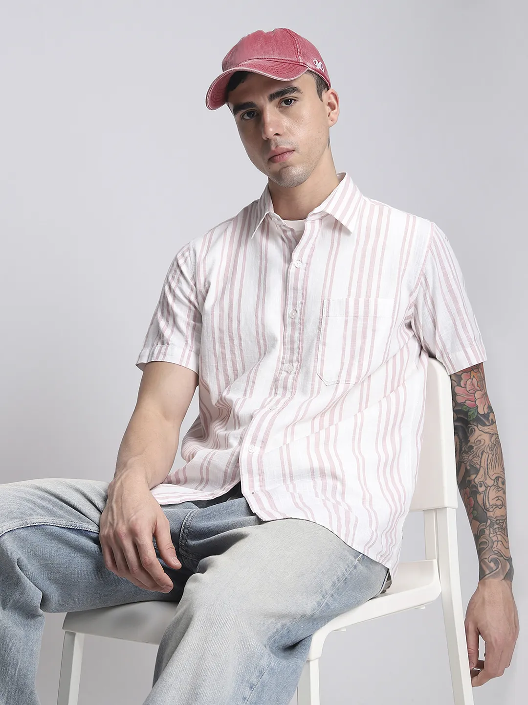 Pink Striped Shirt - Image 5