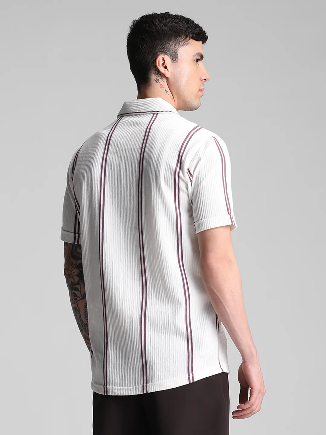 White/Onion Stripe Shirt - Image 4