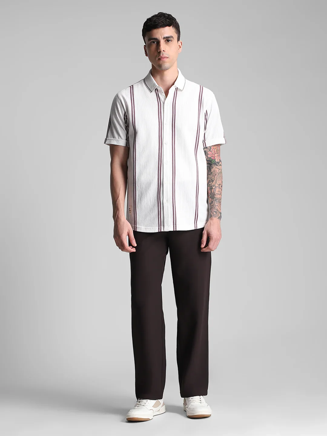 White/Onion Stripe Shirt - Image 7