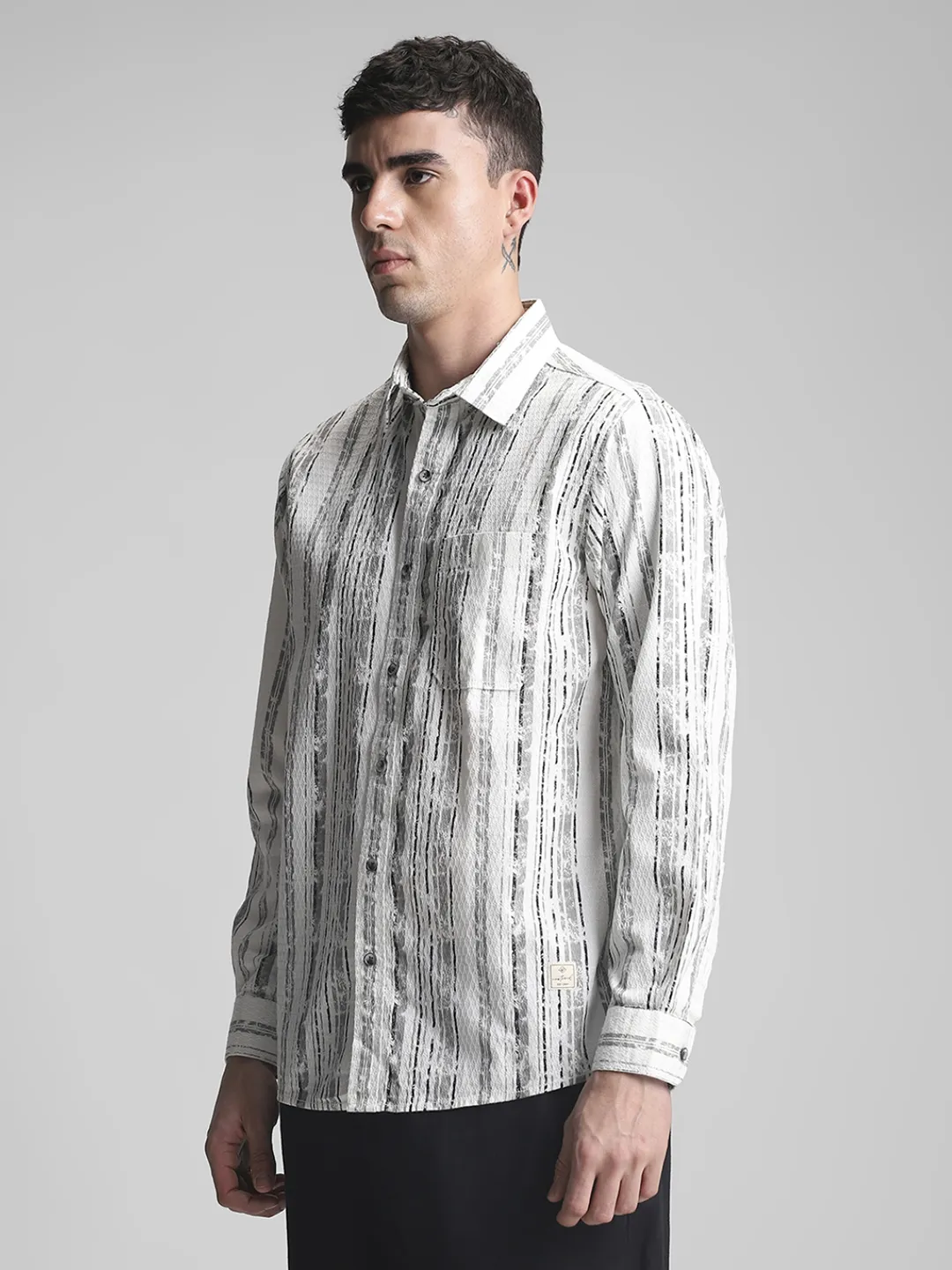 White Print Shirt - Image 6