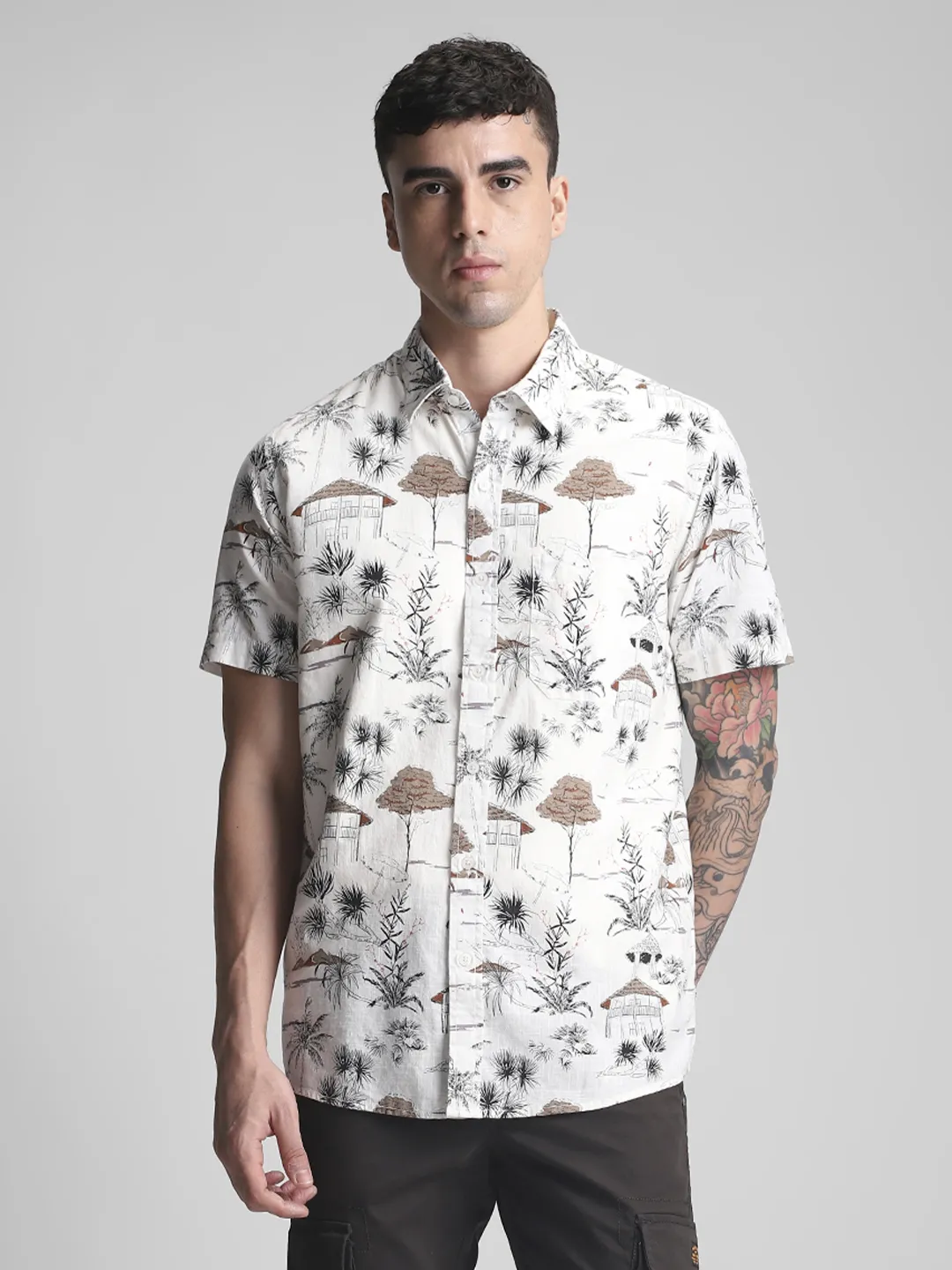 White Printed Shirt - Image 5