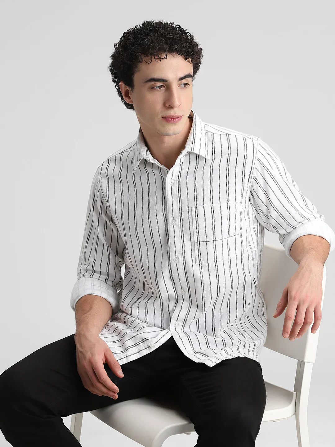 White Striped Shirt - Image 6