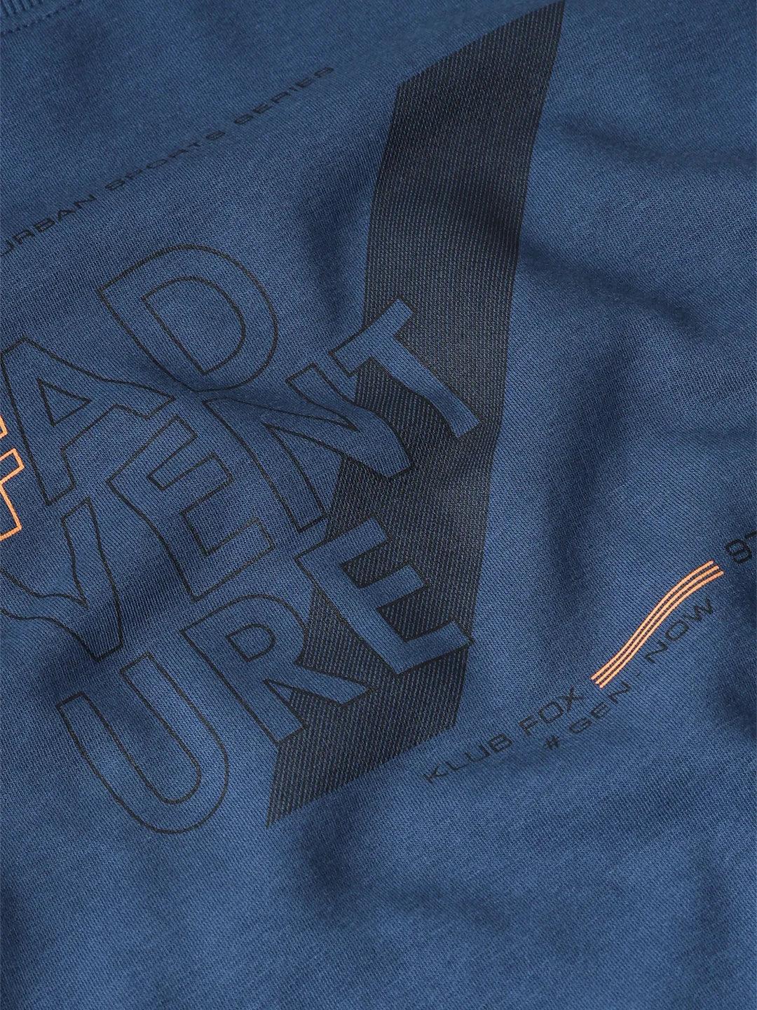 Blue Printed Sweatshirt - Image 7