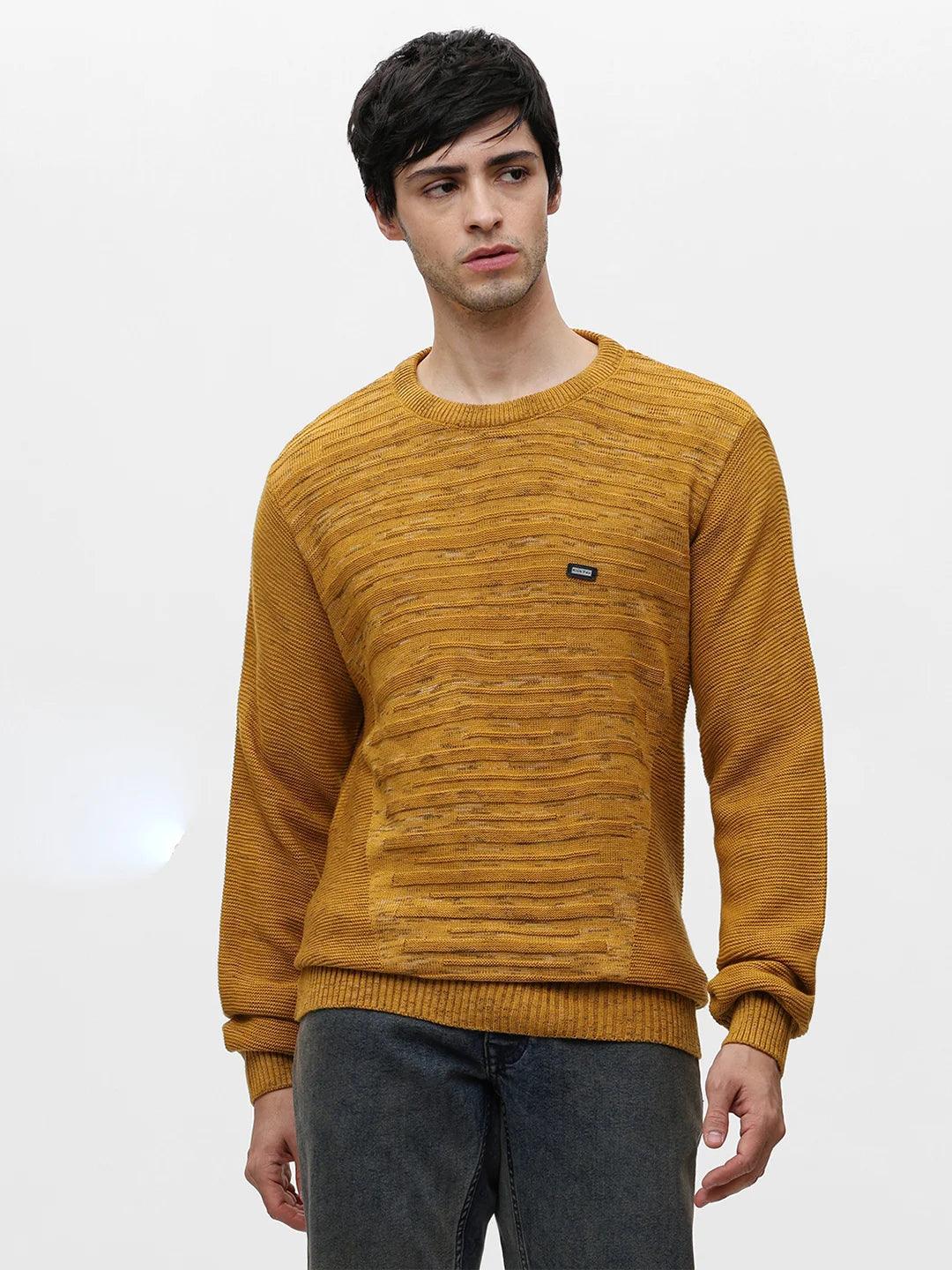 Mustard Jacquard Sweater - Image 2