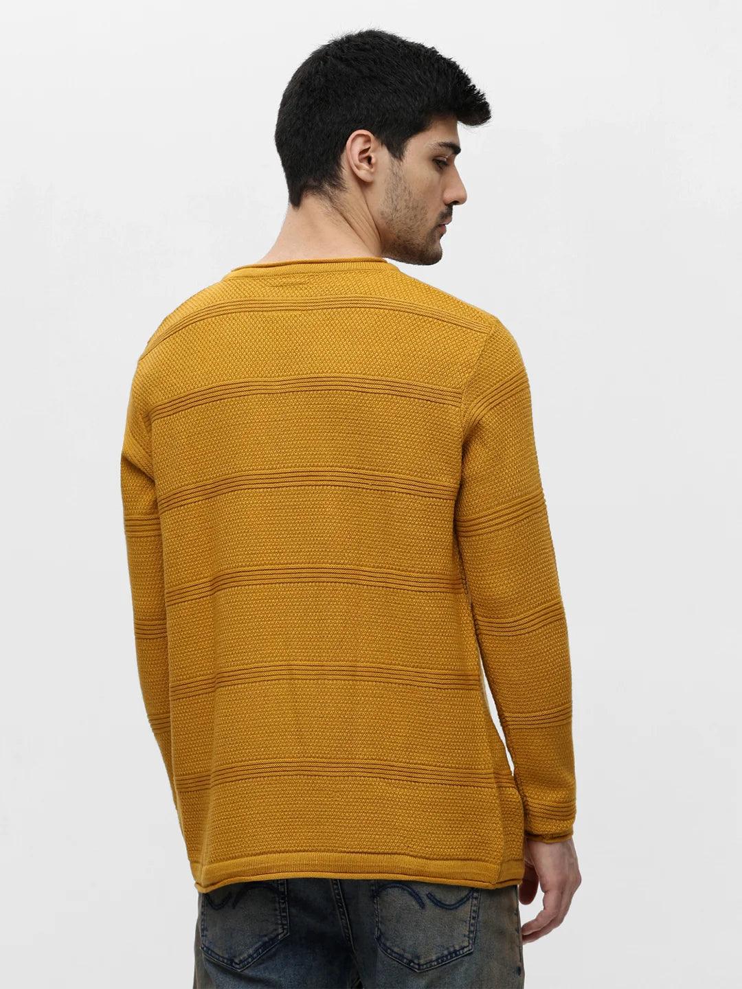 Mustard Jacquard Sweater - Image 4