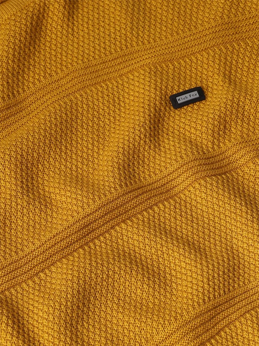 Mustard Jacquard Sweater - Image 7