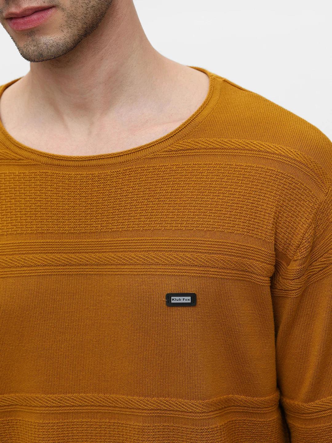 Mustard Jacquard Sweater - Image 5