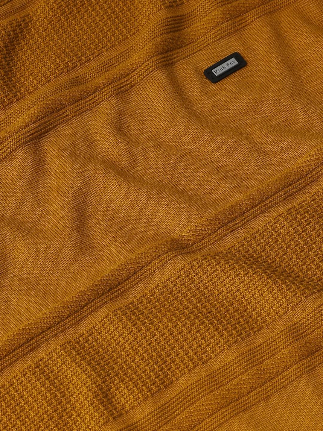 Mustard Jacquard Sweater - Image 7