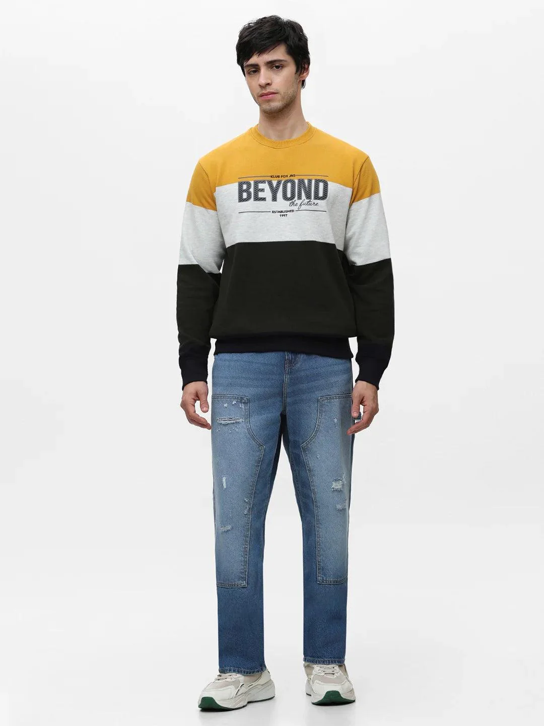 Mustard Striped Sweatshirt - Image 6