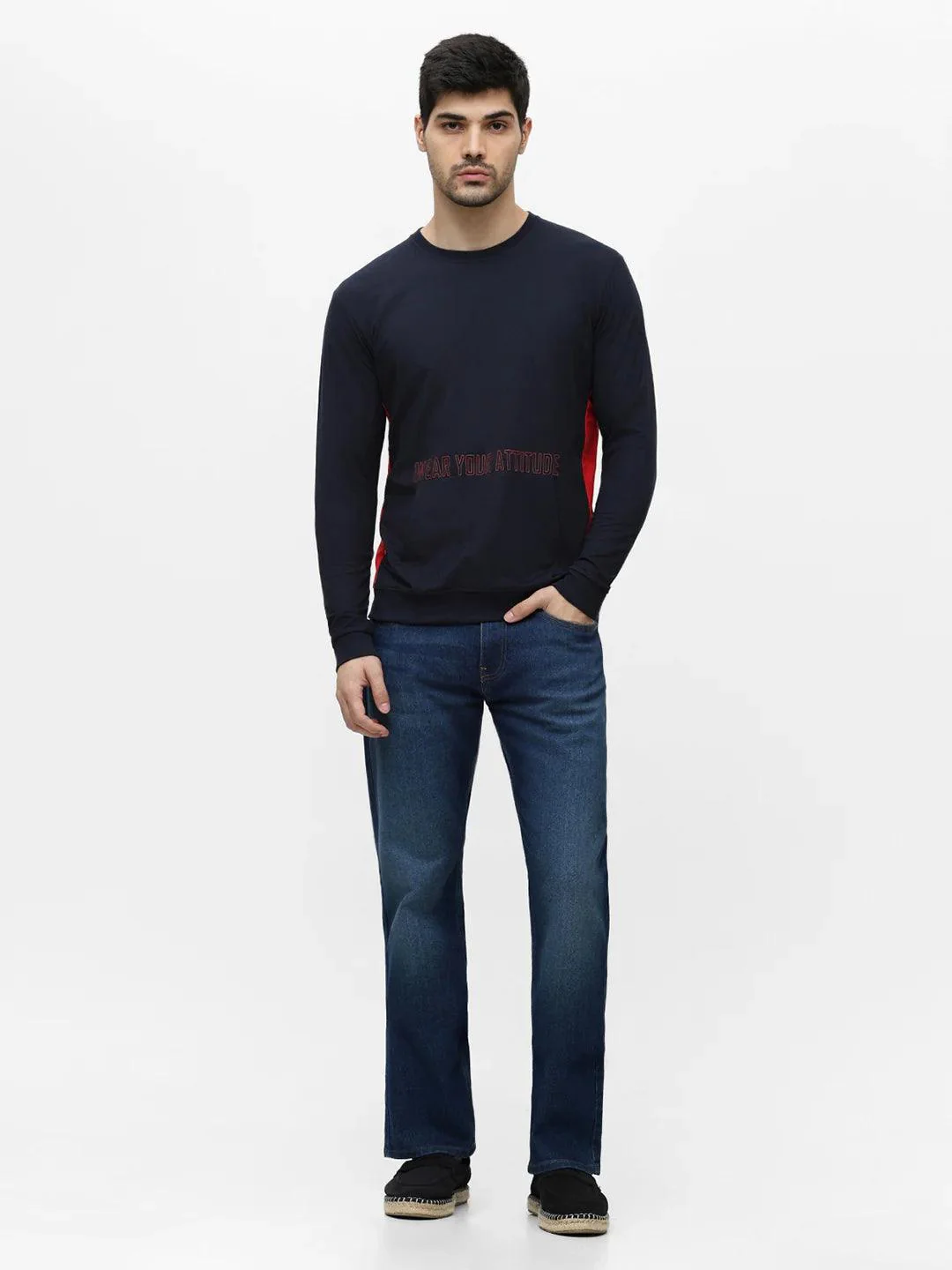 Elite Navy Red Printed Sweatshirt - Image 6