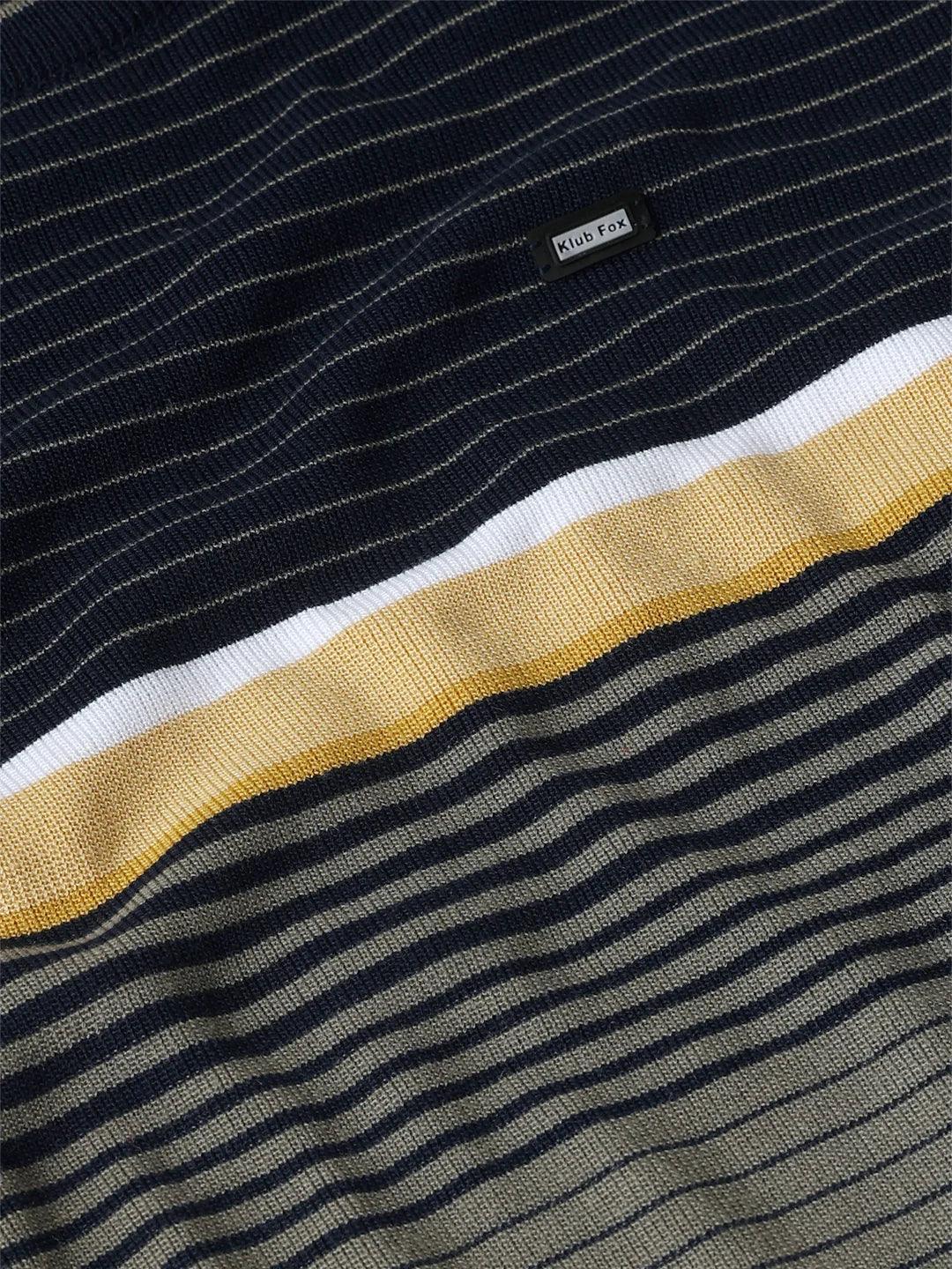Exclusive Olive Striped Sweater - Image 5