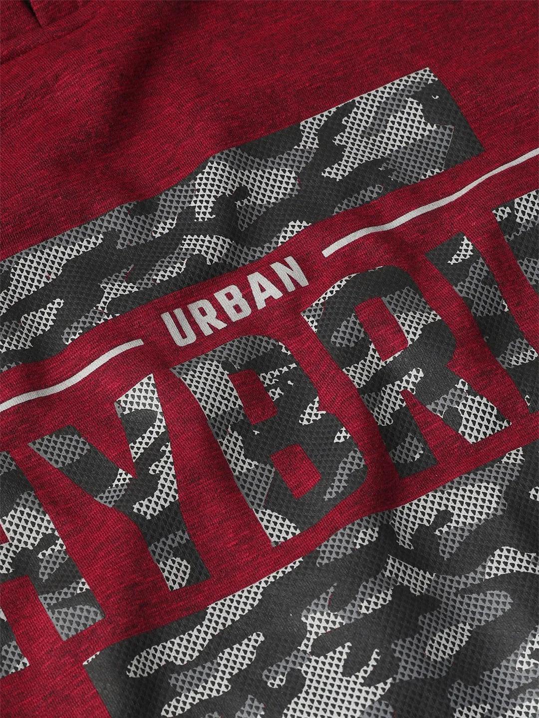 Red Printed Hoodie Sweatshirt - Image 6