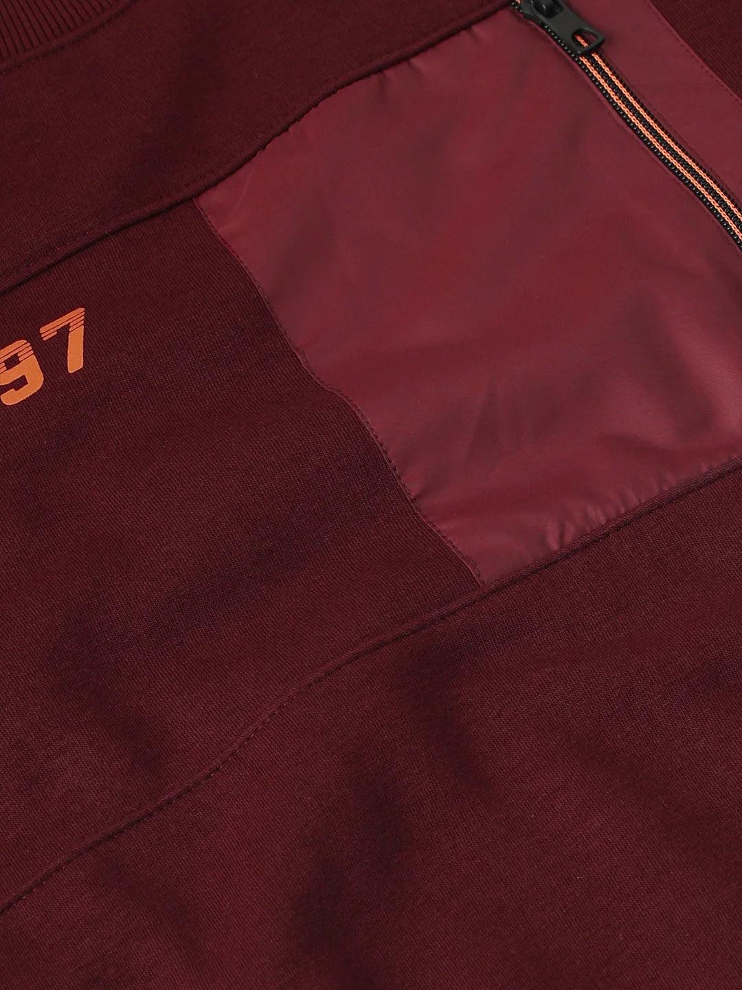 Wine Printed Sweatshirt - Image 7