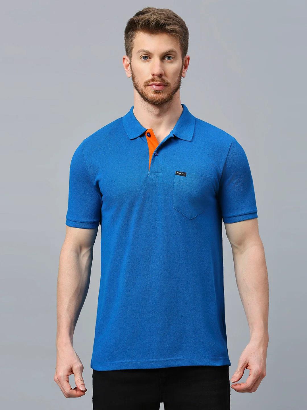 505 Cult Royal Blue Polo T-Shirt - Image 7