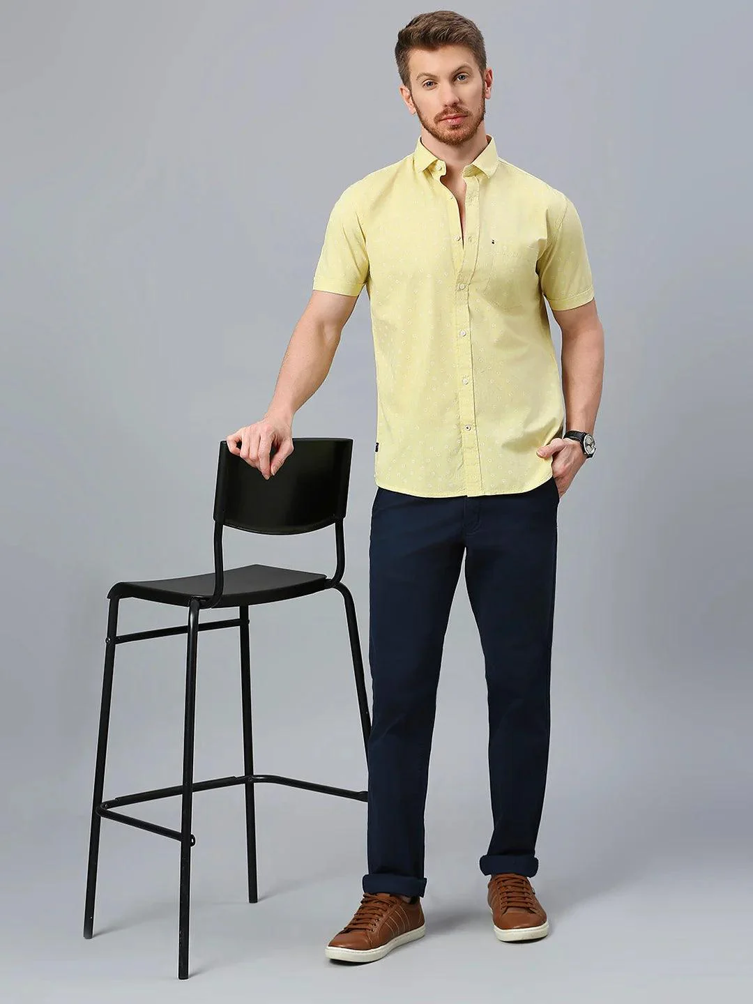 Yellow Printed Shirt - Image 5