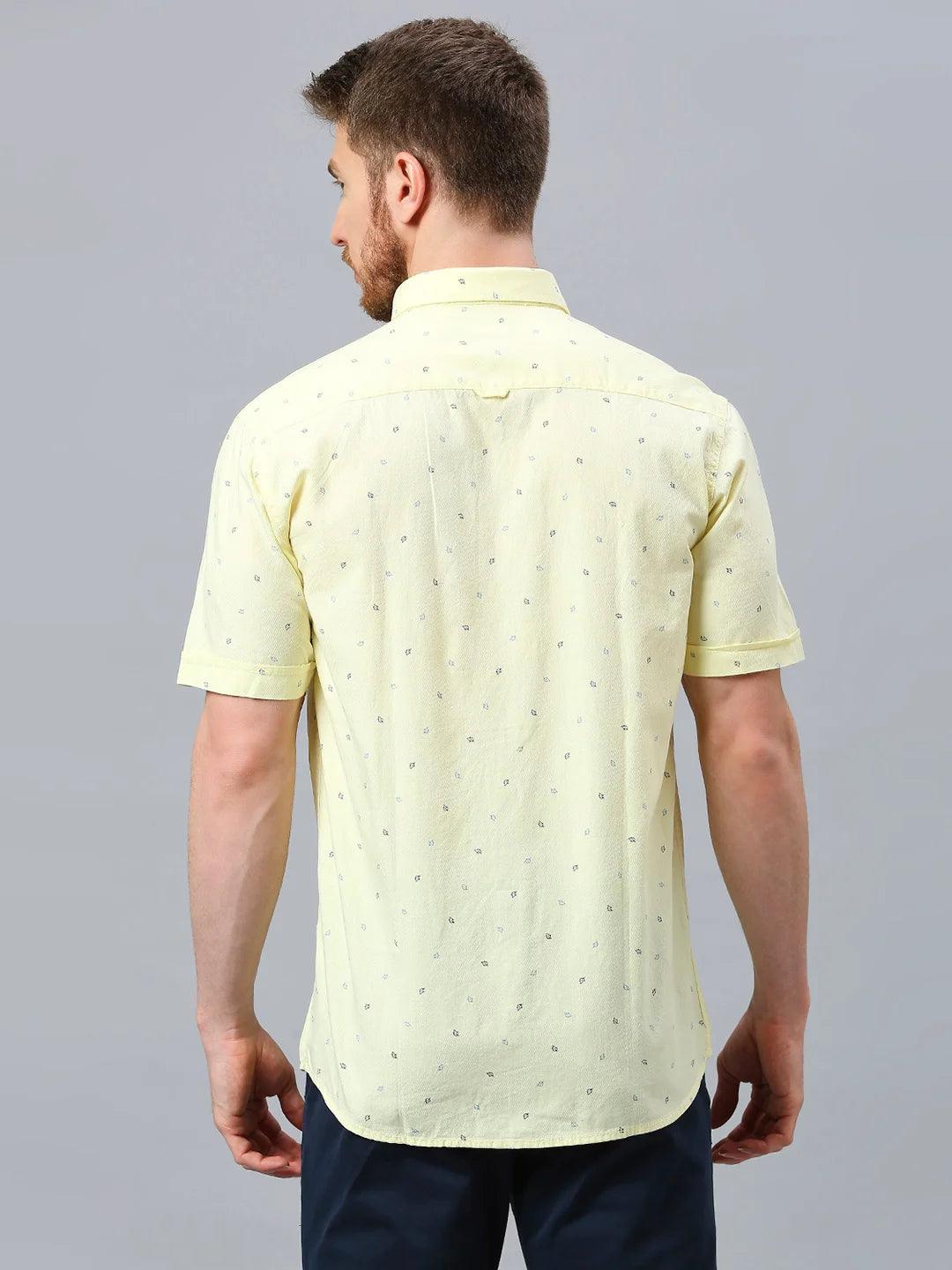 Yellow Printed Shirt - Image 4