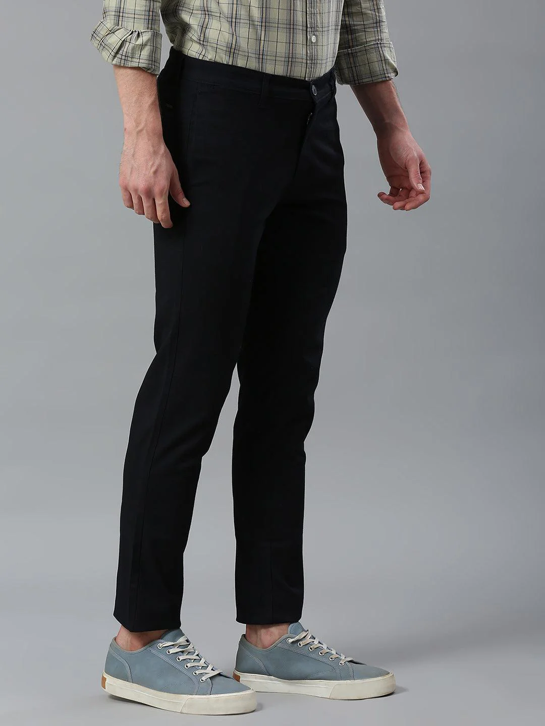 Dark Navy Narrow Chino Pants - Image 4