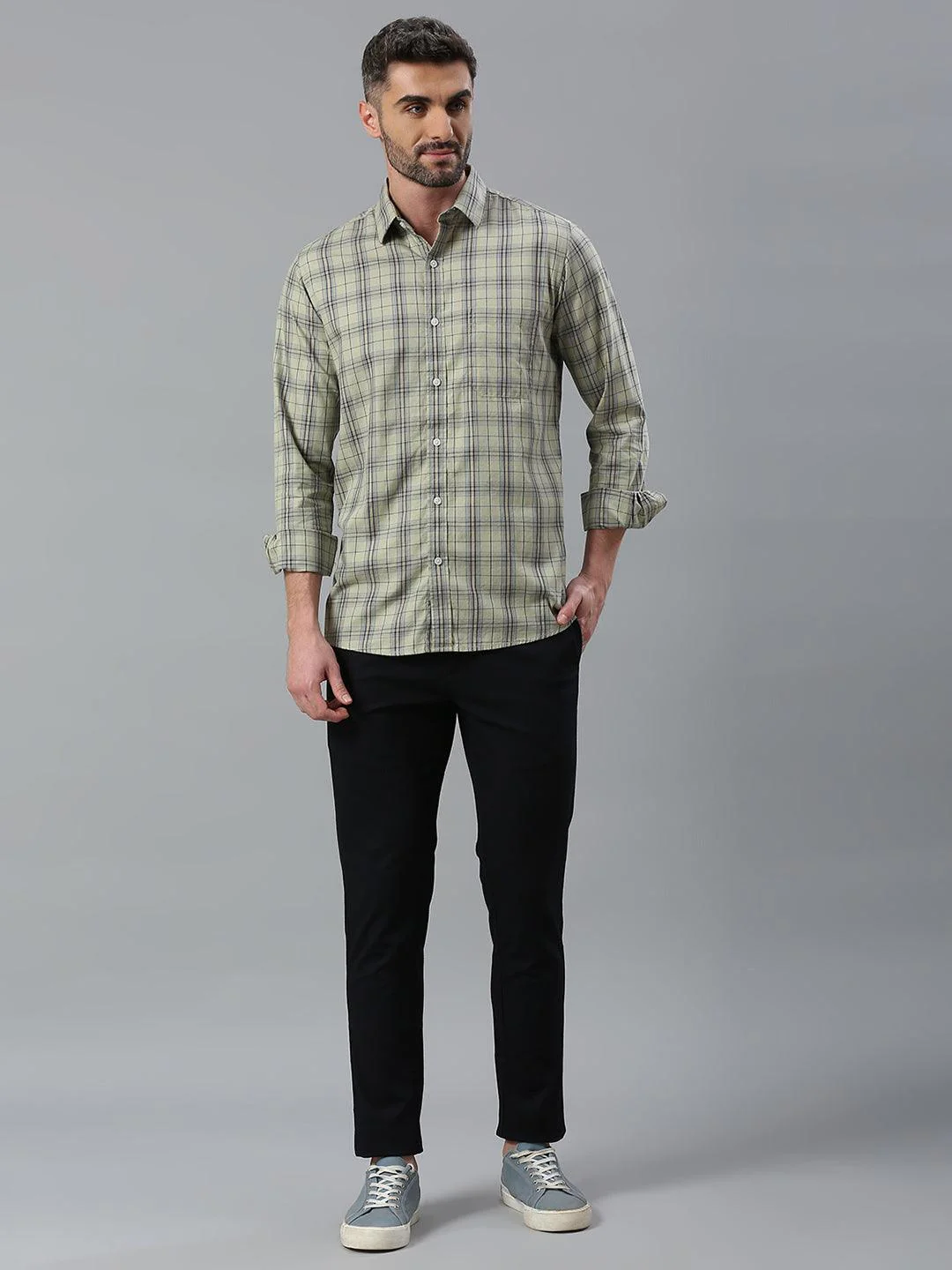 Dark Navy Narrow Chino Pants - Image 7