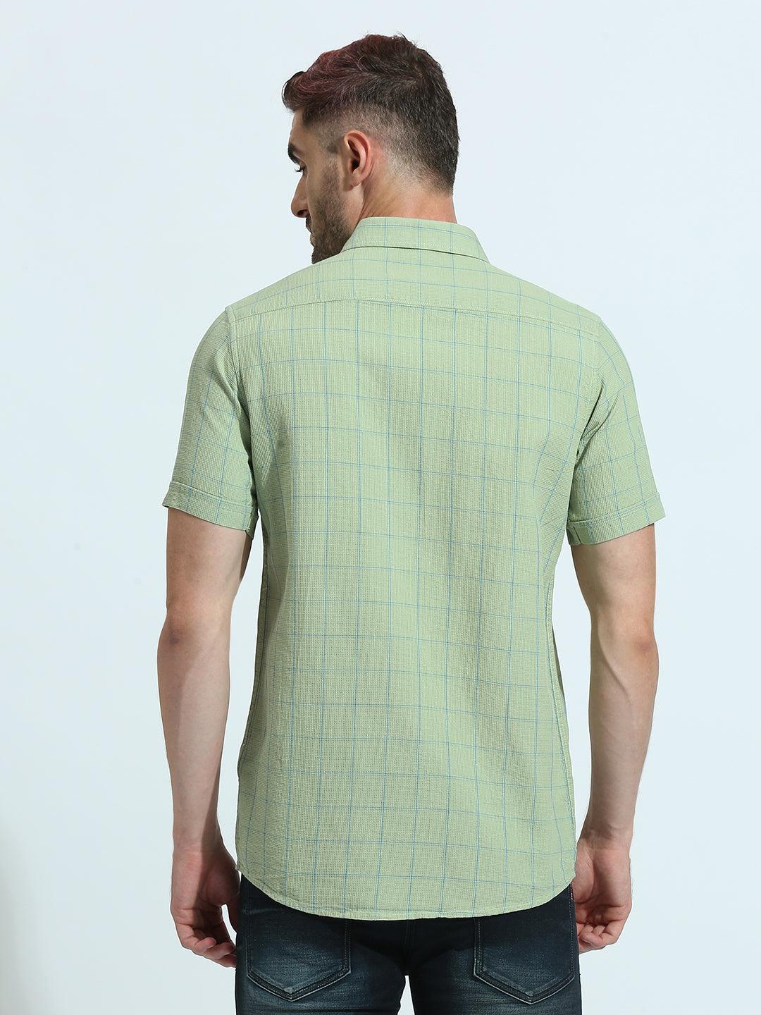 Green Primo Checkered Shirt - Image 5
